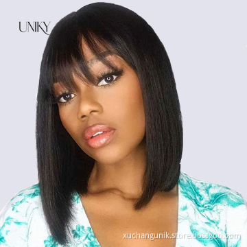 Uniky Bob Wigs Human Hair Lace Front, Blonde Bob 613 Lace Front Wig Virgin Human Hair,Kinky Curly Short Bob Wig